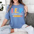 I E P I Encourage Progress Special Education Teacher Women's Comfort Colors T-Shirt Blue Jean
