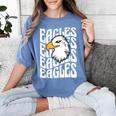 Eagles School Sports Fan Team Spirit Teacher Parent Student Women's Comfort Colors T-Shirt Blue Jean