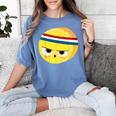 The Eggcellent Athlete Good Egg Teacher Halloween Food Group Women's Comfort Colors T-Shirt Blue Jean The Eggcellent Athlete Good Egg Teacher Halloween Food Group Women's Comfort Colors T-Shirt Blue Jean