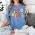 English Teacher Ela Vibes Teacher Kids First Day Of School Women's Comfort Colors T-Shirt Blue Jean