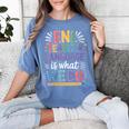 English Teaching ENL Teacher Language Is What We Do Women's Comfort Colors T-Shirt Blue Jean
