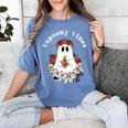 Espooky Vibes Maestra Halloween Spanish Mexican Teacher Women's Comfort Colors T-Shirt Blue Jean Espooky Vibes Maestra Halloween Spanish Mexican Teacher Women's Comfort Colors T-Shirt Blue Jean