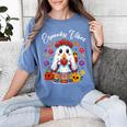 Espooky Vibes Maestra Halloween Spanish Mexican Teacher Women's Comfort Colors T-Shirt Blue Jean