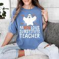Faboolous Substitute Teacher Halloween Costume Women's Comfort Colors T-Shirt Blue Jean