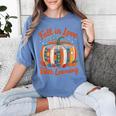 Fall In Love With Learning Book Lover Autumn Pumpkin Teacher Women's Comfort Colors T-Shirt Blue Jean Fall In Love With Learning Book Lover Autumn Pumpkin Teacher Women's Comfort Colors T-Shirt Blue Jean