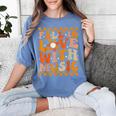 Fall In Love With Music Groovy Thanksgiving Music Teacher Men Women Girls Kids Women's Comfort Colors T-Shirt Blue Jean