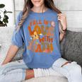 Fall In Love With Science Math Teacher Fall Thanksgiving Women's Comfort Colors T-Shirt Blue Jean