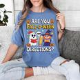 Are You Fall O Ween Directions Halloween Teacher Ghost Women's Comfort Colors T-Shirt Blue Jean Are You Fall O Ween Directions Halloween Teacher Ghost Women's Comfort Colors T-Shirt Blue Jean