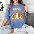 Are You Fall O Ween Directions Teacher Halloween Dog Ghost Women's Comfort Colors T-Shirt Blue Jean Are You Fall O Ween Directions Teacher Halloween Dog Ghost Women's Comfort Colors T-Shirt Blue Jean