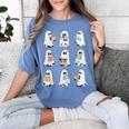 Ghost Reading Books Spooky Librarian Teacher Women Women's Comfort Colors T-Shirt Blue Jean Ghost Reading Books Spooky Librarian Teacher Women Women's Comfort Colors T-Shirt Blue Jean