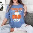 Girl Toddler Boo Crew Daycare Teacher Halloween Party Women's Comfort Colors T-Shirt Blue Jean