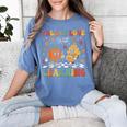 Groovy Fall In Love With Learning Autumn Pumpkin Teacher Women's Comfort Colors T-Shirt Blue Jean Groovy Fall In Love With Learning Autumn Pumpkin Teacher Women's Comfort Colors T-Shirt Blue Jean