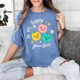 Groovy Happy To See Your Face Teacher School Appreciation Women's Comfort Colors T-Shirt Blue Jean Groovy Happy To See Your Face Teacher School Appreciation Women's Comfort Colors T-Shirt Blue Jean
