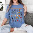Halloween Alphabet ABCs Learning Kindergarten Teacher Women's Comfort Colors T-Shirt Blue Jean