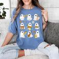 Halloween Ghost Music Teacher Playing Instruments Women's Comfort Colors T-Shirt Blue Jean Halloween Ghost Music Teacher Playing Instruments Women's Comfort Colors T-Shirt Blue Jean