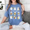 Halloween Ghost Playing Musical Instruments Music Teacher Women's Comfort Colors T-Shirt Blue Jean Halloween Ghost Playing Musical Instruments Music Teacher Women's Comfort Colors T-Shirt Blue Jean