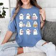Halloween Ghost Speech Therapy SLP Fall Teacher Tee Women's Comfort Colors T-Shirt Blue Jean Halloween Ghost Speech Therapy SLP Fall Teacher Tee Women's Comfort Colors T-Shirt Blue Jean