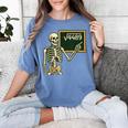 Halloween Skeleton 67 Meme Square Root 4489 Math Teacher Women's Comfort Colors T-Shirt Blue Jean