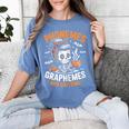 Halloween Skeleton Teacher Phonemes Graphemes Caffeine Lover Women's Comfort Colors T-Shirt Blue Jean