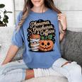 Halloween Teacher Phonemes Graphemes Caffeine Coffee Lover Women's Comfort Colors T-Shirt Blue Jean Halloween Teacher Phonemes Graphemes Caffeine Coffee Lover Women's Comfort Colors T-Shirt Blue Jean