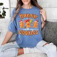 Hangin With My Cookies Gingerbread Men Women Xmas Teacher Women's Comfort Colors T-Shirt Blue Jean Hangin With My Cookies Gingerbread Men Women Xmas Teacher Women's Comfort Colors T-Shirt Blue Jean