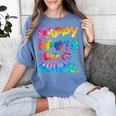 Happy 100th Day Of School Teacher Student 100 Days Tie Dye Men Women Kids Women's Comfort Colors T-Shirt Blue Jean