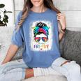 Happy Fri-Yay Friday Teacher Life Happy Friday Women's Comfort Colors T-Shirt Blue Jean Happy Fri-Yay Friday Teacher Life Happy Friday Women's Comfort Colors T-Shirt Blue Jean