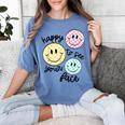 Happy To See Your Face Smile Face Teacher Back To School Women's Comfort Colors T-Shirt Blue Jean