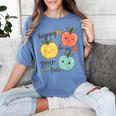 Happy To See Your Face Teacher Apple Women's Comfort Colors T-Shirt Blue Jean Happy To See Your Face Teacher Apple Women's Comfort Colors T-Shirt Blue Jean