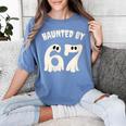 Haunted By 67 Teacher Halloween 6 7 Shirt Women's Comfort Colors T-Shirt Blue Jean