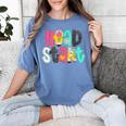 Head Start Team Homeschool Teacher Headstart Back To School Women's Comfort Colors T-Shirt Blue Jean