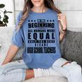 High School Teacher Personalized Women's Comfort Colors T-Shirt Blue Jean High School Teacher Personalized Women's Comfort Colors T-Shirt Blue Jean