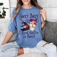Hocus Pocus I Need Coffee To Focus Halloween Teacher Women's Comfort Colors T-Shirt Blue Jean