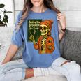 HUGvyn Halloween Skeleton Six Seven 67 Meme PEMDAS Teacher Women's Comfort Colors T-Shirt Blue Jean