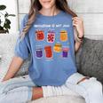 Inclusion Is My Jam Special Education Teacher Para Autism Women's Comfort Colors T-Shirt Blue Jean