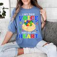 I Am Their Voice They Are My Heart Autism Awareness Teacher Women's Comfort Colors T-Shirt Blue Jean I Am Their Voice They Are My Heart Autism Awareness Teacher Women's Comfort Colors T-Shirt Blue Jean