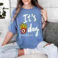 It's Fry Day Teacher Life Women's Comfort Colors T-Shirt Blue Jean It's Fry Day Teacher Life Women's Comfort Colors T-Shirt Blue Jean
