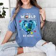 Be Kind Dolphin Autism Awareness Back To School Teacher Men Women Kids Women's Comfort Colors T-Shirt Blue Jean