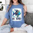 Be Kind Rainbow Fish Teacher Life Back To School Teaching Men Women Women's Comfort Colors T-Shirt Blue Jean