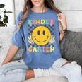 Kindergarten Squad Smile Face Teachers Kids Back To School Women's Comfort Colors T-Shirt Blue Jean Kindergarten Squad Smile Face Teachers Kids Back To School Women's Comfort Colors T-Shirt Blue Jean