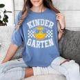 Kindergarten Teacher First Day Of Kinder Back To School Women's Comfort Colors T-Shirt Blue Jean Kindergarten Teacher First Day Of Kinder Back To School Women's Comfort Colors T-Shirt Blue Jean