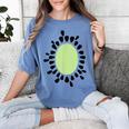 Kiwi Easy Costume Halloween Fruit Lover School Teacher Fun Women's Comfort Colors T-Shirt Blue Jean