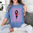 La Maestra Mexican Bingo Card Teacher Lottery Card Women's Comfort Colors T-Shirt Blue Jean