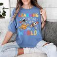 Learning Is Out Of This World Space Back To School Teacher Women's Comfort Colors T-Shirt Blue Jean
