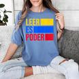 Leer Es Poder Colombian Spanish Teacher Maestra Colombia Women's Comfort Colors T-Shirt Blue Jean Leer Es Poder Colombian Spanish Teacher Maestra Colombia Women's Comfort Colors T-Shirt Blue Jean
