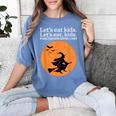 Let's Eat Kids Punctuation Saves Live Witch Grammar Teacher Women's Comfort Colors T-Shirt Blue Jean