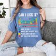Can I Lick It Periodic Table Of Elements Science Teacher Women's Comfort Colors T-Shirt Blue Jean Can I Lick It Periodic Table Of Elements Science Teacher Women's Comfort Colors T-Shirt Blue Jean