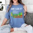Can I Lick It Periodic Table Science Teacher Student Women's Comfort Colors T-Shirt Blue Jean