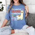 Llama Learning T Shirt Teachers Students Alpaca Lovers Women's Comfort Colors T-Shirt Blue Jean Llama Learning T Shirt Teachers Students Alpaca Lovers Women's Comfort Colors T-Shirt Blue Jean