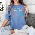 I Love My Job For All The Little Reasons Teacher Women's Comfort Colors T-Shirt Blue Jean